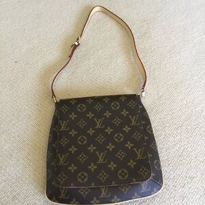 Crossbody  Brown Monogram Canvas Shoulder Bag No Brand